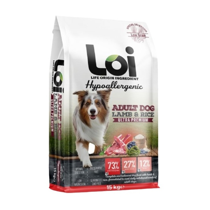 LOI YETİŞKİN KÖPEK - KUZULU  - 15 KG