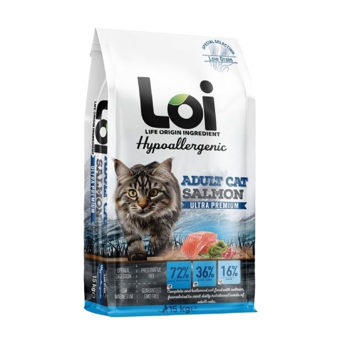 LOI YETİŞKİN KEDİ - SOMONLU - 15 KG