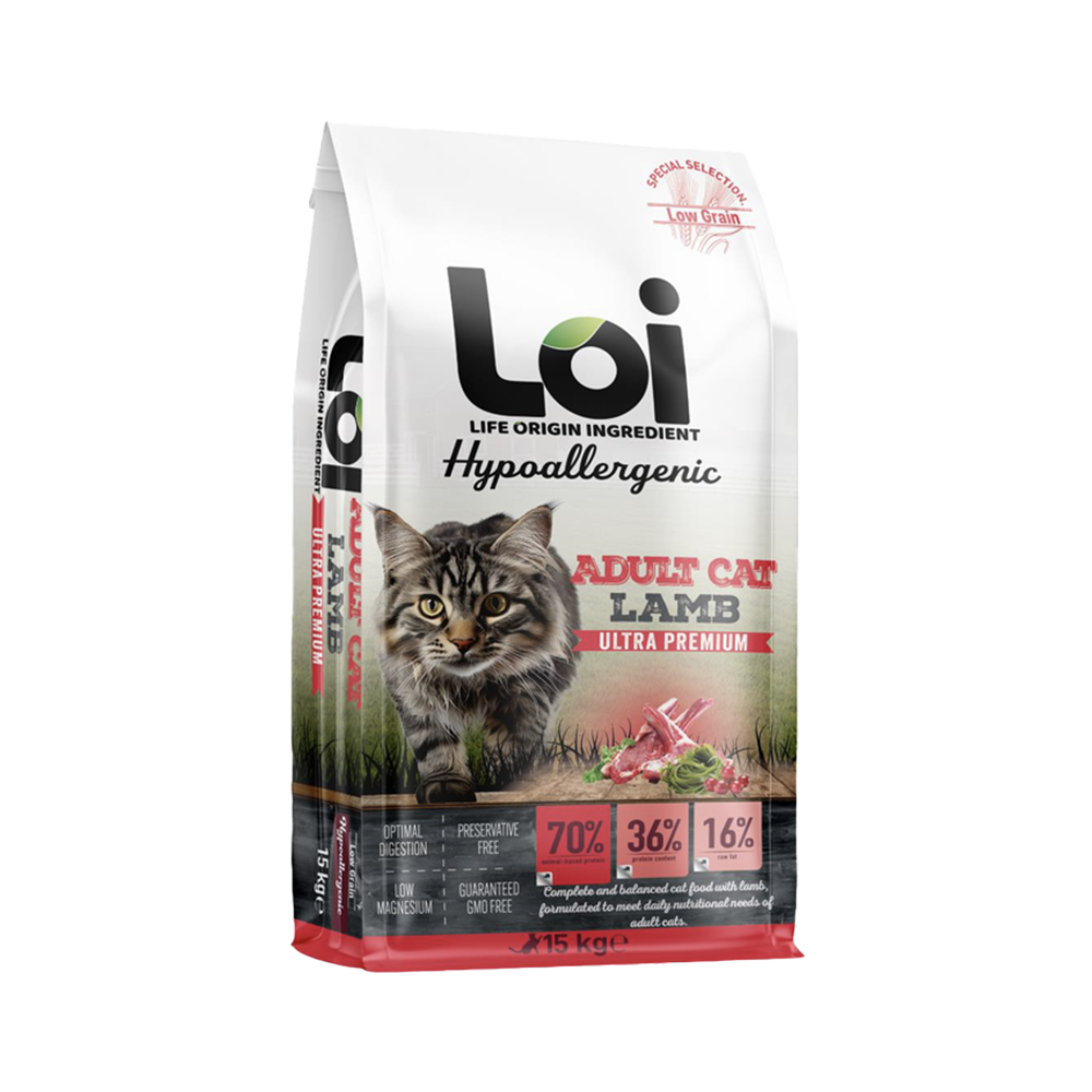 LOI YETİŞKİN KEDİ - KUZULU - 15 KG