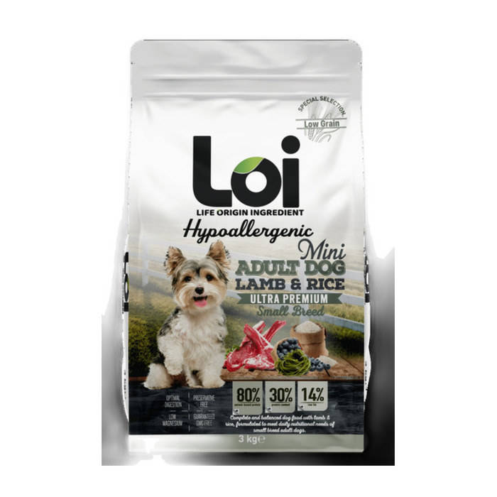LOI MİNİ IRK YETİŞKİN KÖPEK - KUZULU- 3 KG