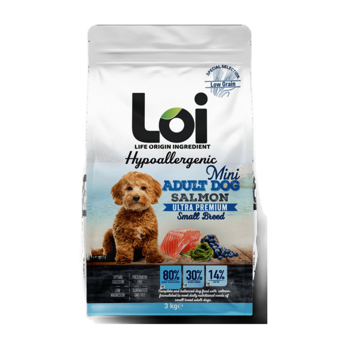 LOI MİNİ IRK YETİŞKİN KÖPEK - SOMONLU - 3 KG