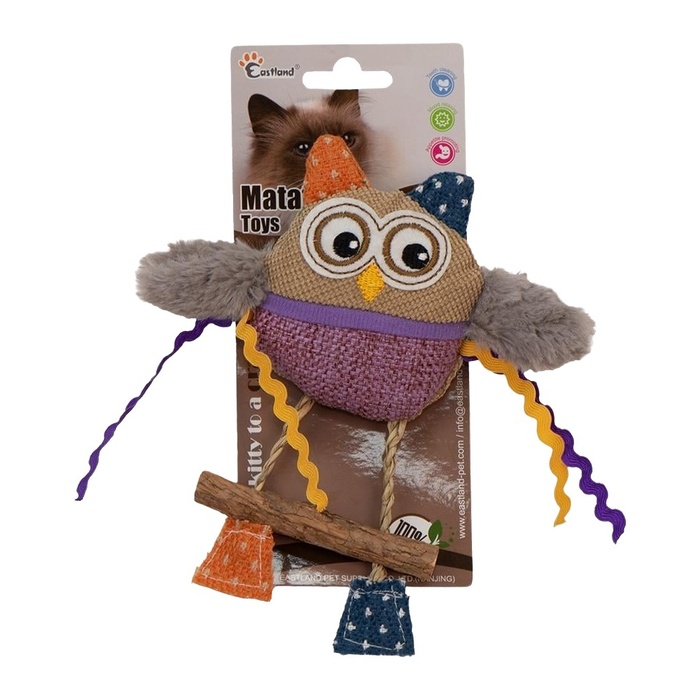EASTLAND CATNİPLİ PELUŞ BAYKUŞ 16CM