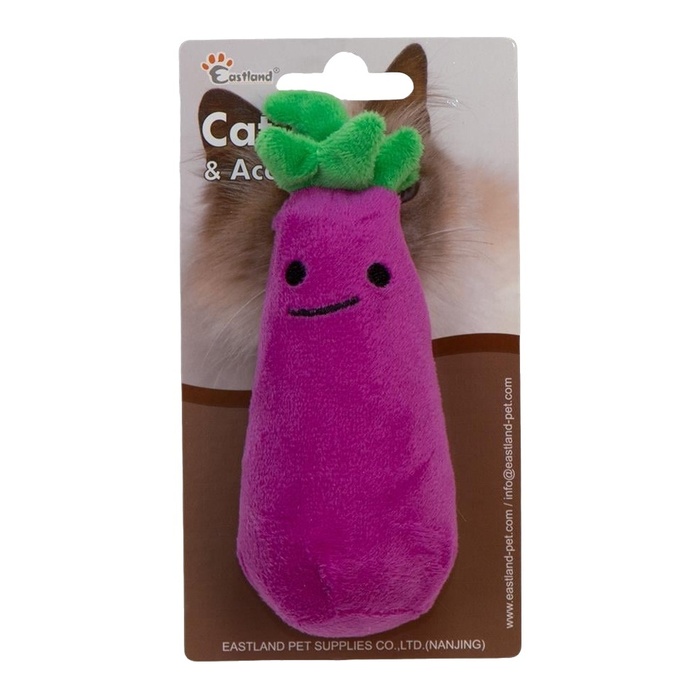 EASTLAND CATNİPLİ HIŞIRTILI PELUŞ PATLICAN 13CM