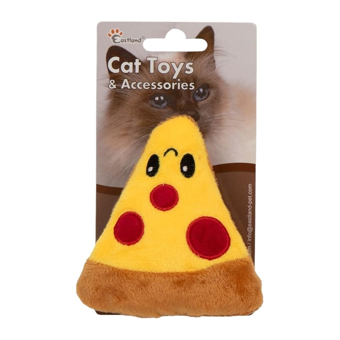 EASTLAND CATNİPLİ HIŞIRTILI PELUŞ PİZZA 11CM