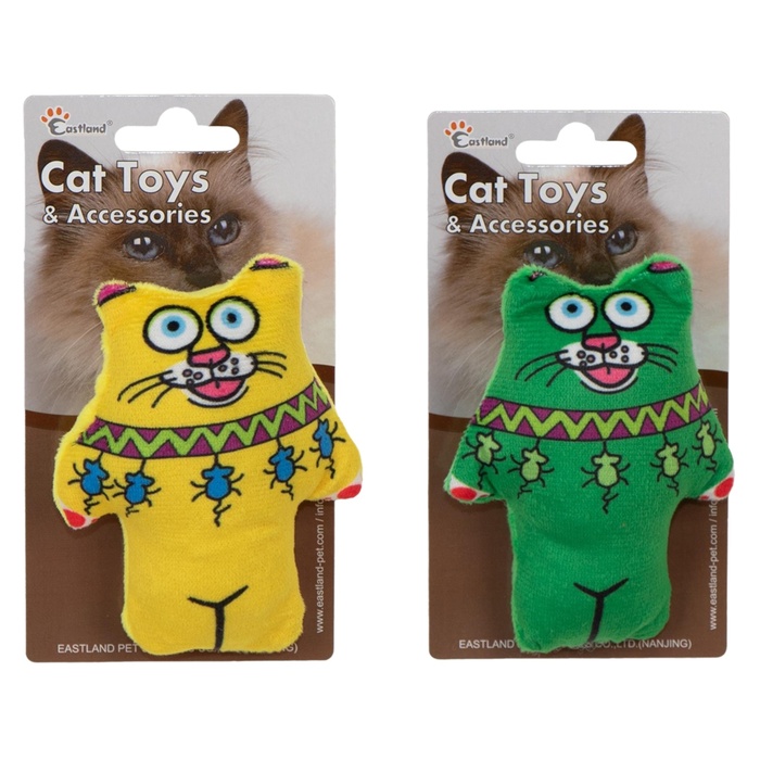 EASTLAND KEDİ OTLU ÖTEN PELUŞ KEDİ 11,5CM