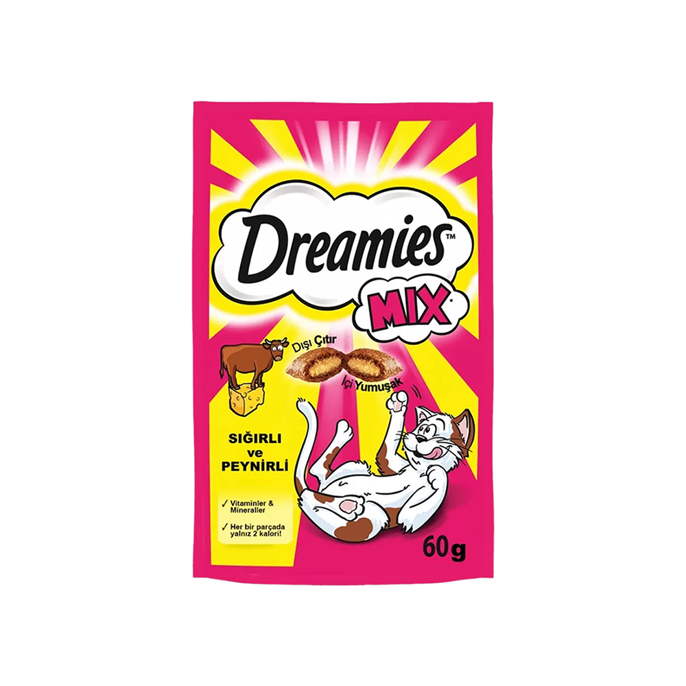 DREAMİES BİFTEK VE PEYNİRLİ KEDİ ÖDÜLÜ 60 GR