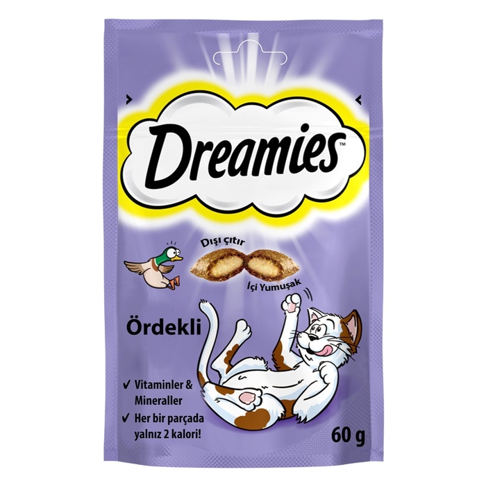 DREAMİES ÖRDEKLİ KEDİ ÖDÜLÜ 60 GR