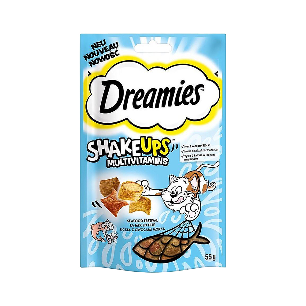 DREAMİES SHAKE UPS SEAFOOD KEDİ ÖDÜLÜ 55 GR