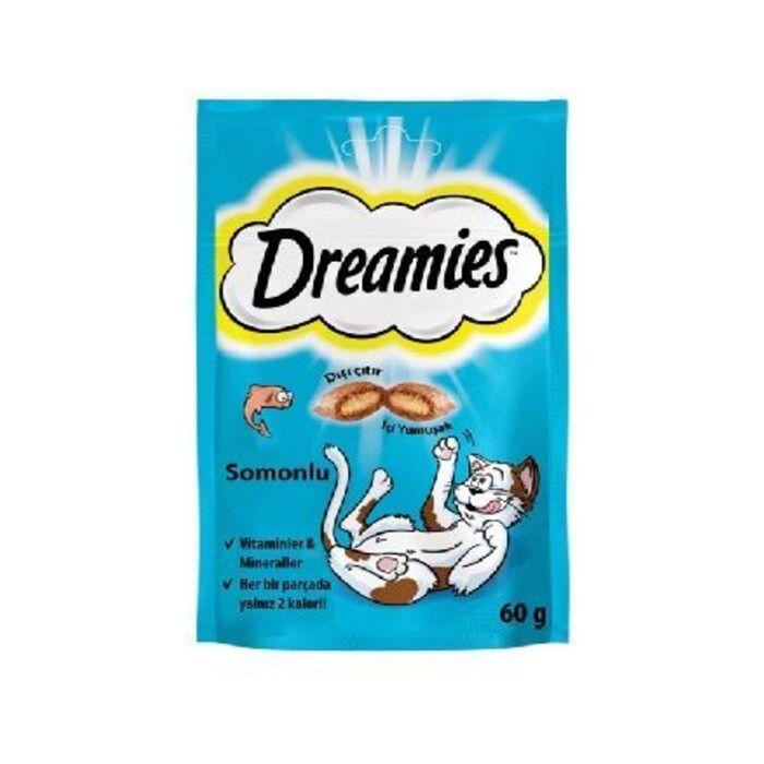 DREAMİES KEDİ ÖDÜL MAMA SOMONLU 60 GR