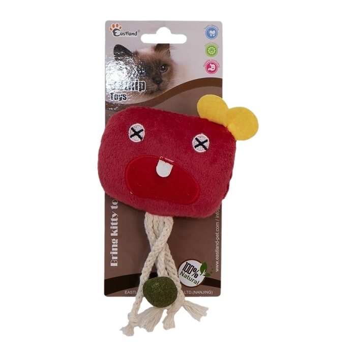 Eastland Catnipli Peluş Küp Canavar Kedi Oyuncağı (10 cm)