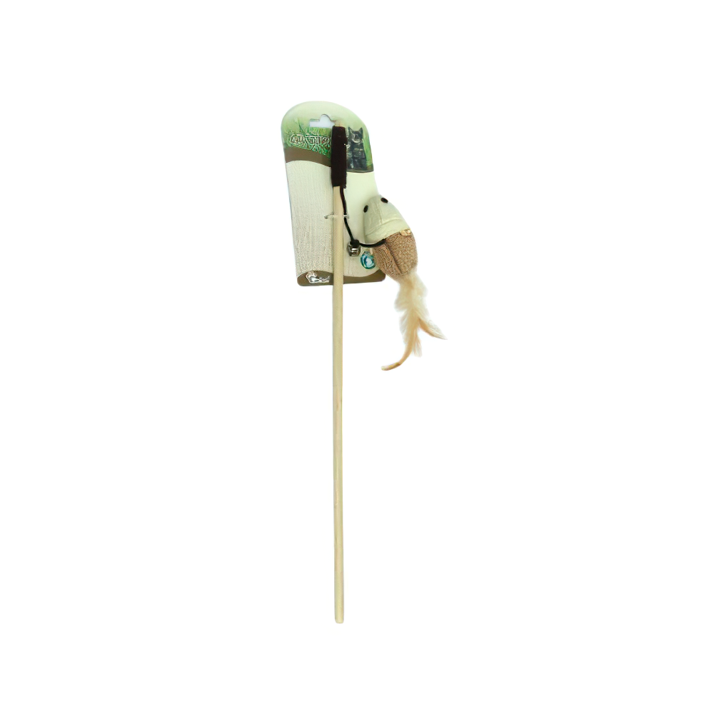 Eastland Tüylü Fareli Kedi Oltası (50 cm)