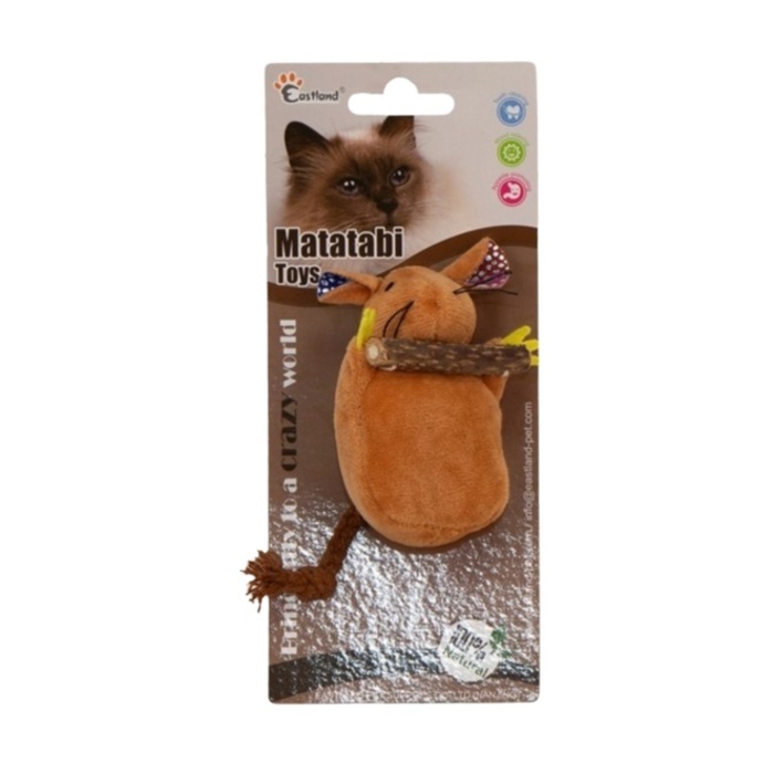 Eastland Matatabili Peluş Fare Kedi Oyuncağı (9,5 cm)