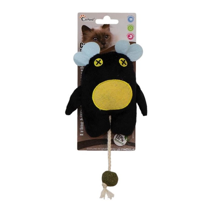 Eastland Catnipli Peluş Siyah Canavar Kedi Oyuncağı (18 cm)