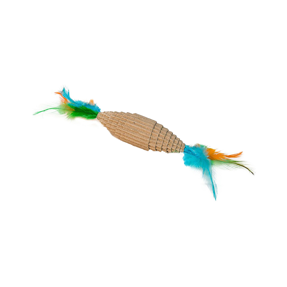 Eastland Tüylü Karton Kedi Oyuncağı (10 x 3 cm)