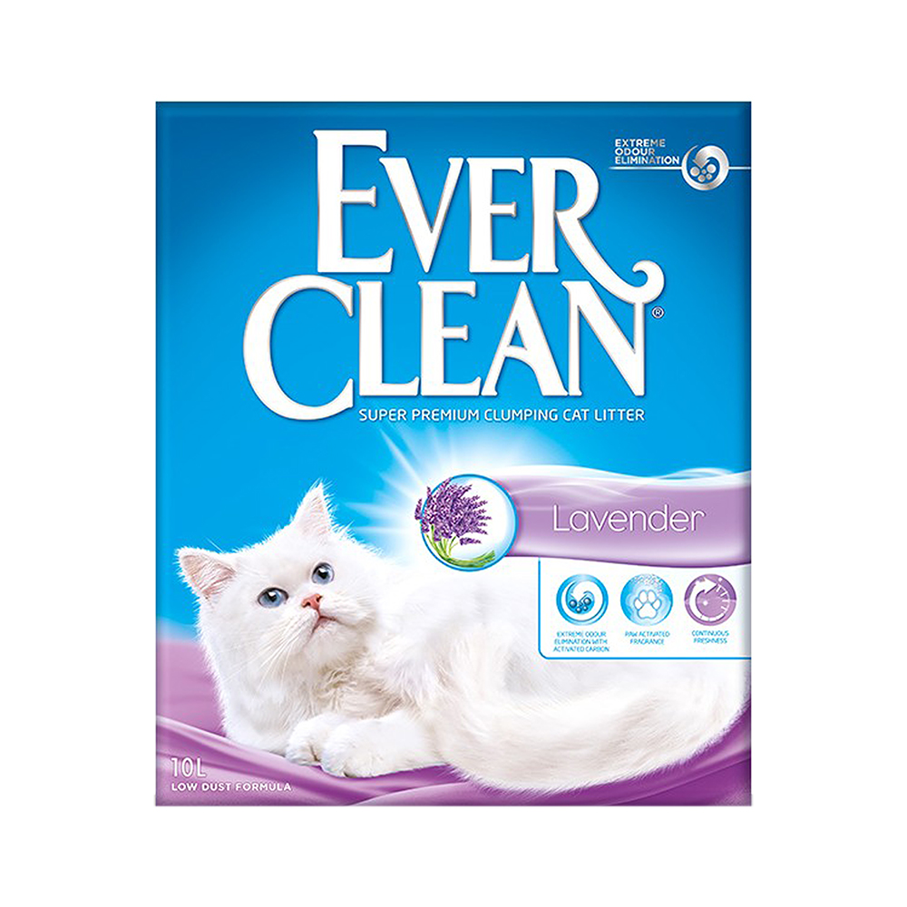 EVER CLEAN LAVENDER LAVANTA KOKULU TOPAKLASAN KEDİ KUMU 10 LT