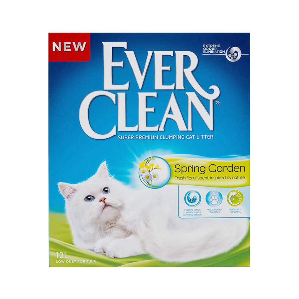 EVER CLEAN SPRİNG GARDEN BAHAR KOKULU TOPAKLASAN KEDİ KUMU 10 LT