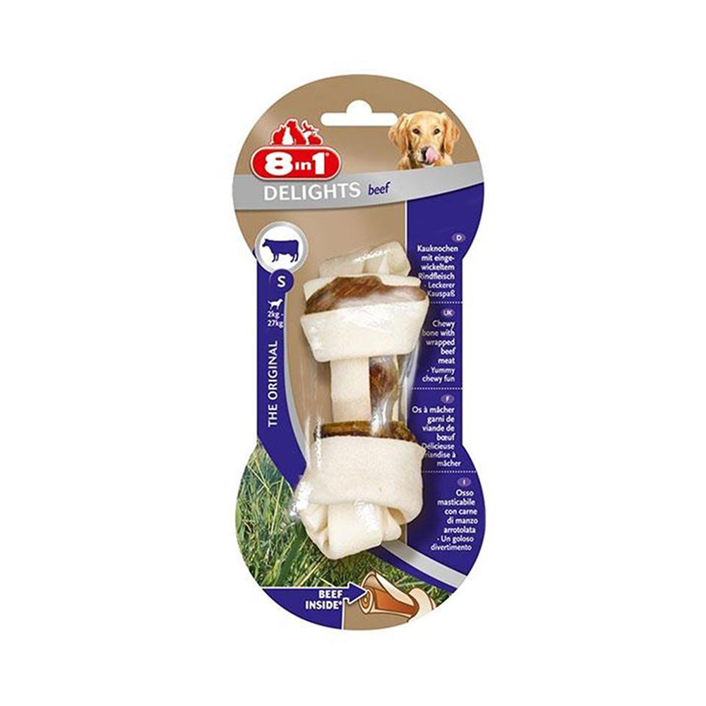 8İN1 DELİGHTS BONES BİFTEKLİ KÖPEKLER İÇİN AĞIZ BAKIM KEMİĞİ SMALL