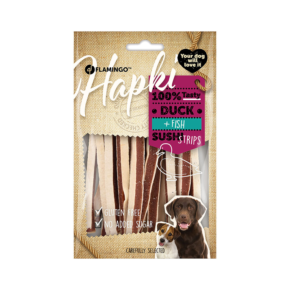 FLAMİNGO HAPKİ DUCK&FİSH SUSHİ STRİPS 85GR