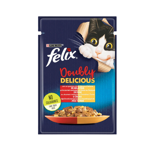 Purina Felix Tavuk Etli ve Sığır Etli Yavru Kedi Yaş Mama (4 x 85 g)