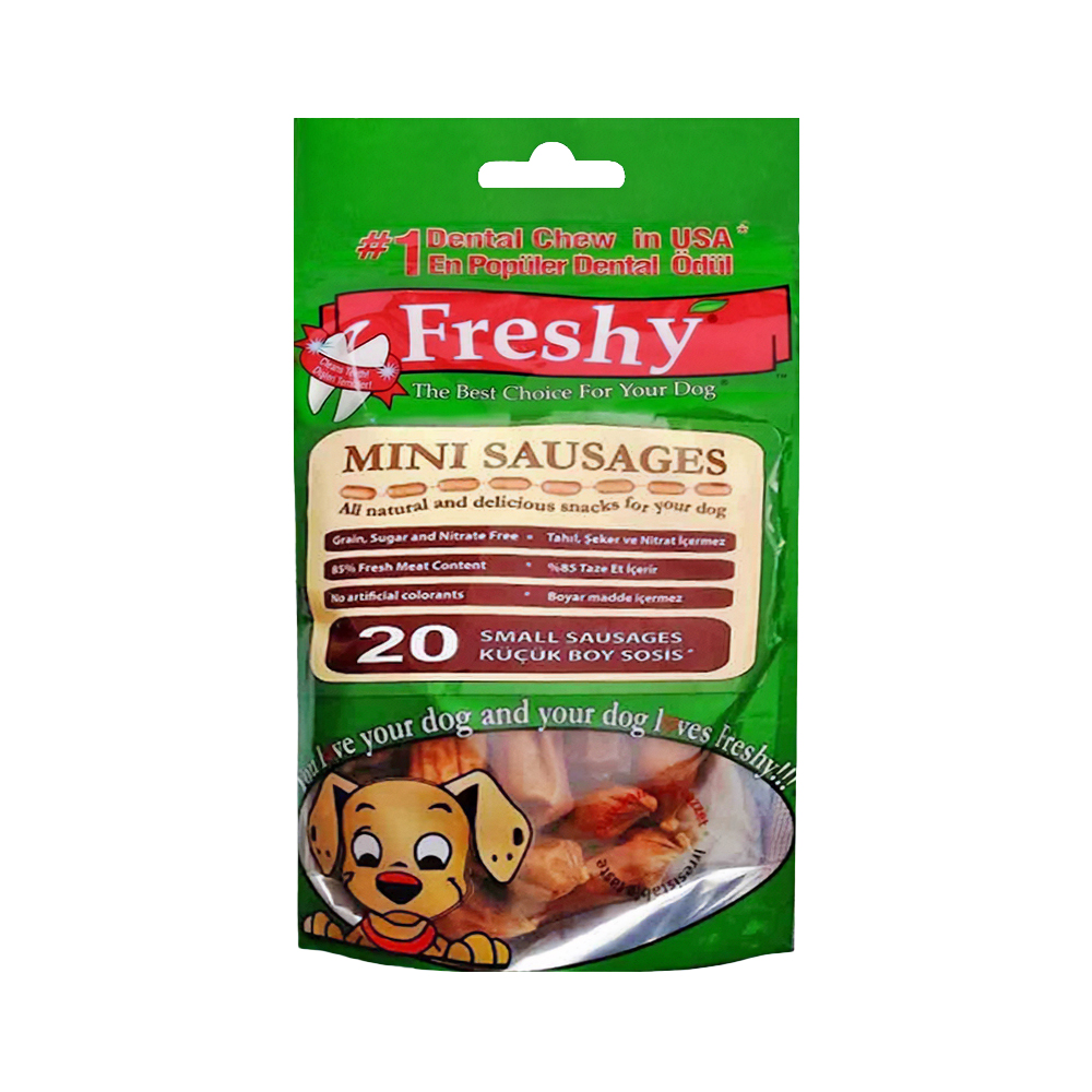 Freshy Biftek Etli Mini Sosis Köpek Ödülü 100 g (15'li)