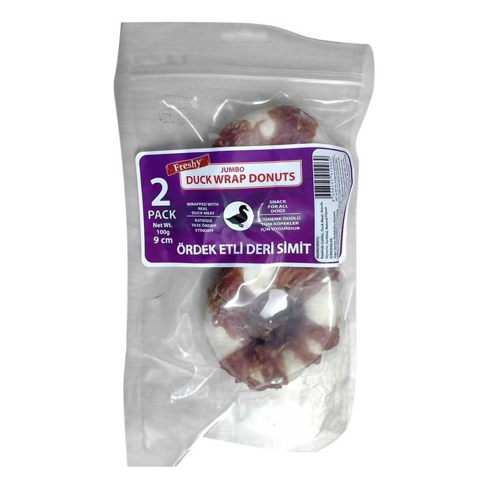 Freshy Ördek Etli Deri Simit Köpek Ödülü (2 x 50 g)