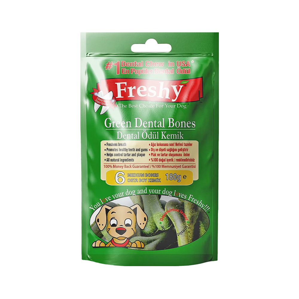 Freshy Dental Kemik Köpek Ödülü (6'lı)