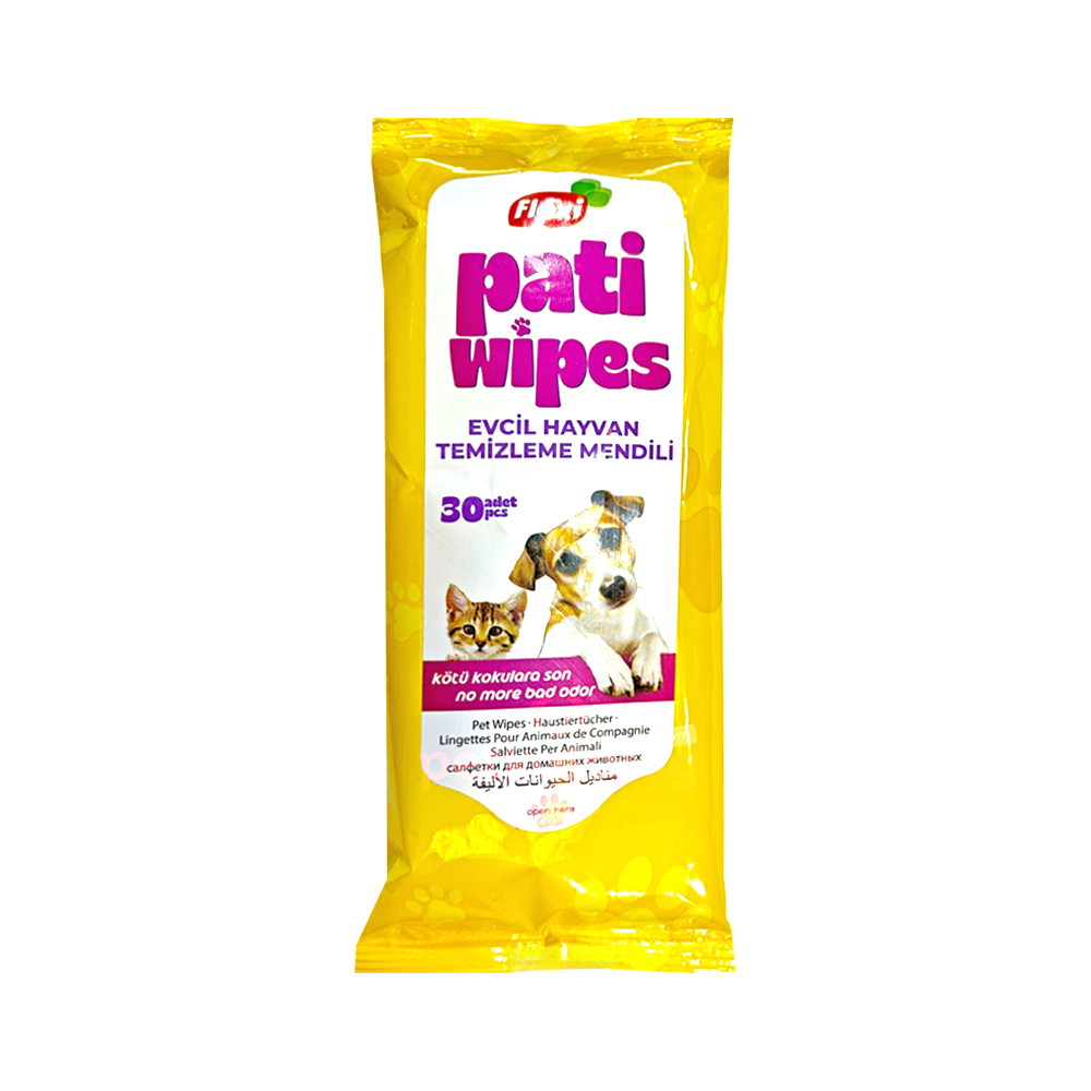 Flexi Pati Wipes Evcil Hayvan Temizleme Islak Mendili (30'lu)