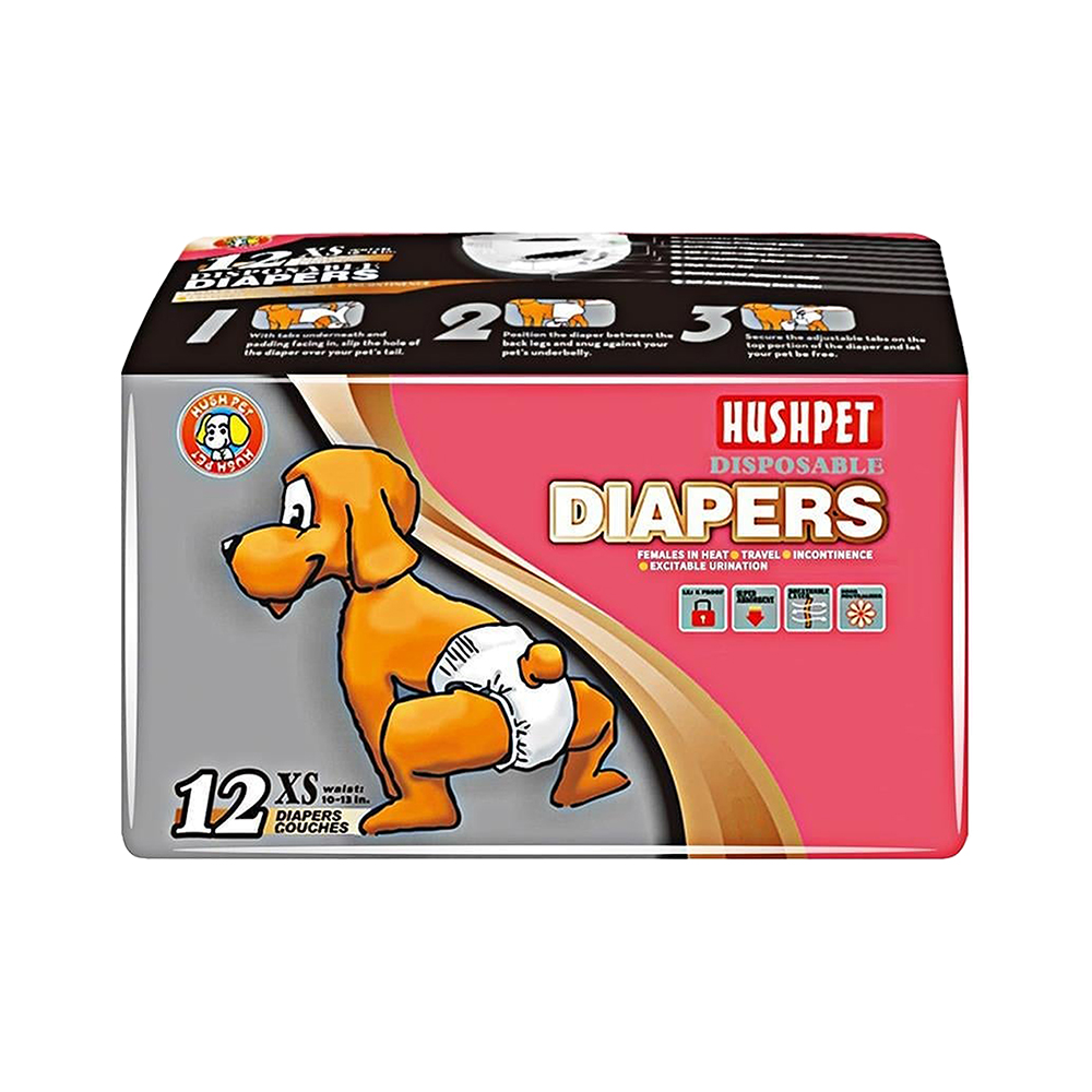 Hushpet Dişi Köpek Bezi XS (12'li)