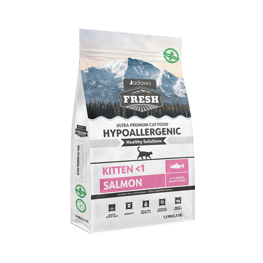 Jadawa Fresh Ultra Premium Hipoalerjenik Somonlu Yavru Kedi Maması (1,5 kg)