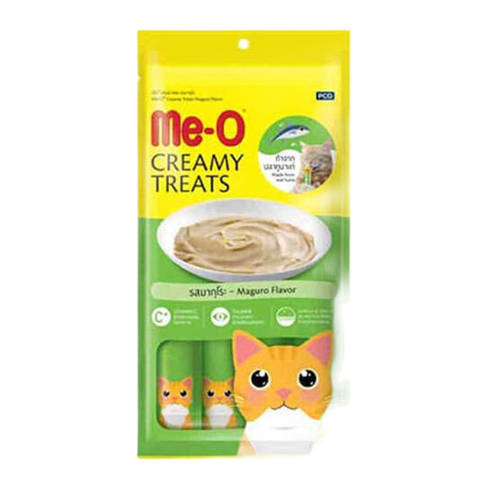 Me-O Creamy Mavi Yüzgeçli Orkinoslu Kedi Ödülü (4 x 15 g)