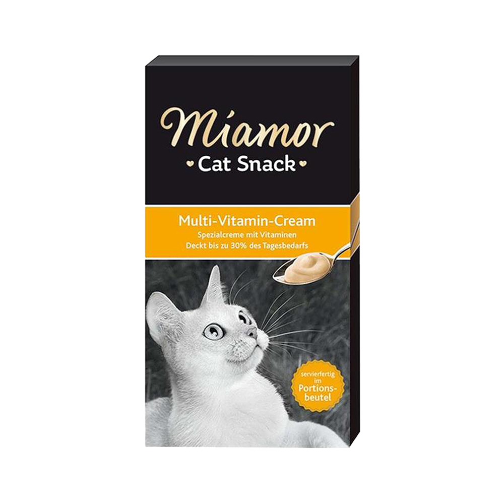 MİAMOR CREAM MULTİ VİTAMİN EK BESİN VE KEDİ ÖDÜLÜ 6 X 15 GR