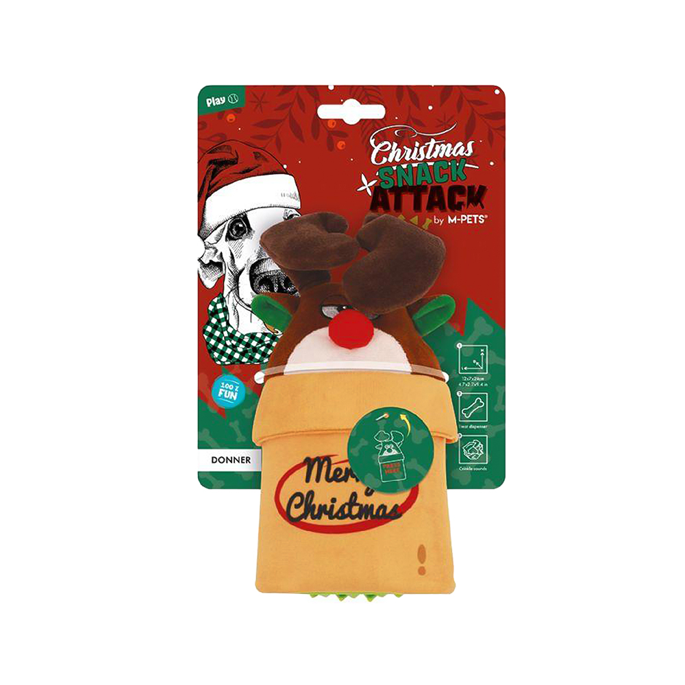MPETS CHRISTMAS DONNER SNACK ATTACK KÖPEK OYUNCAĞI