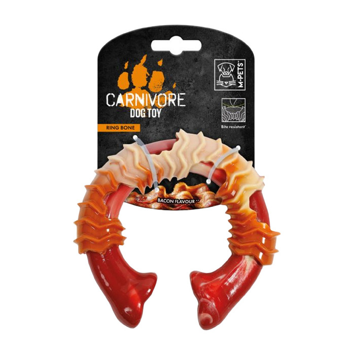 M-PETS CARNIVORE DOG TOY RING BONE PASTIRMA AROMALI