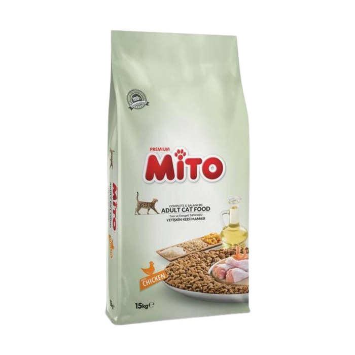 Mito Premium Tavuk Etli Yetişkin Kedi Maması (15 kg)