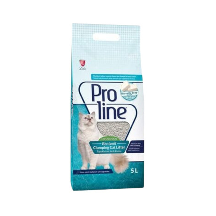 PROLİNE MARSİLYA SABUNU KOKULU BENTONİT KEDİ KUMU 5 LT