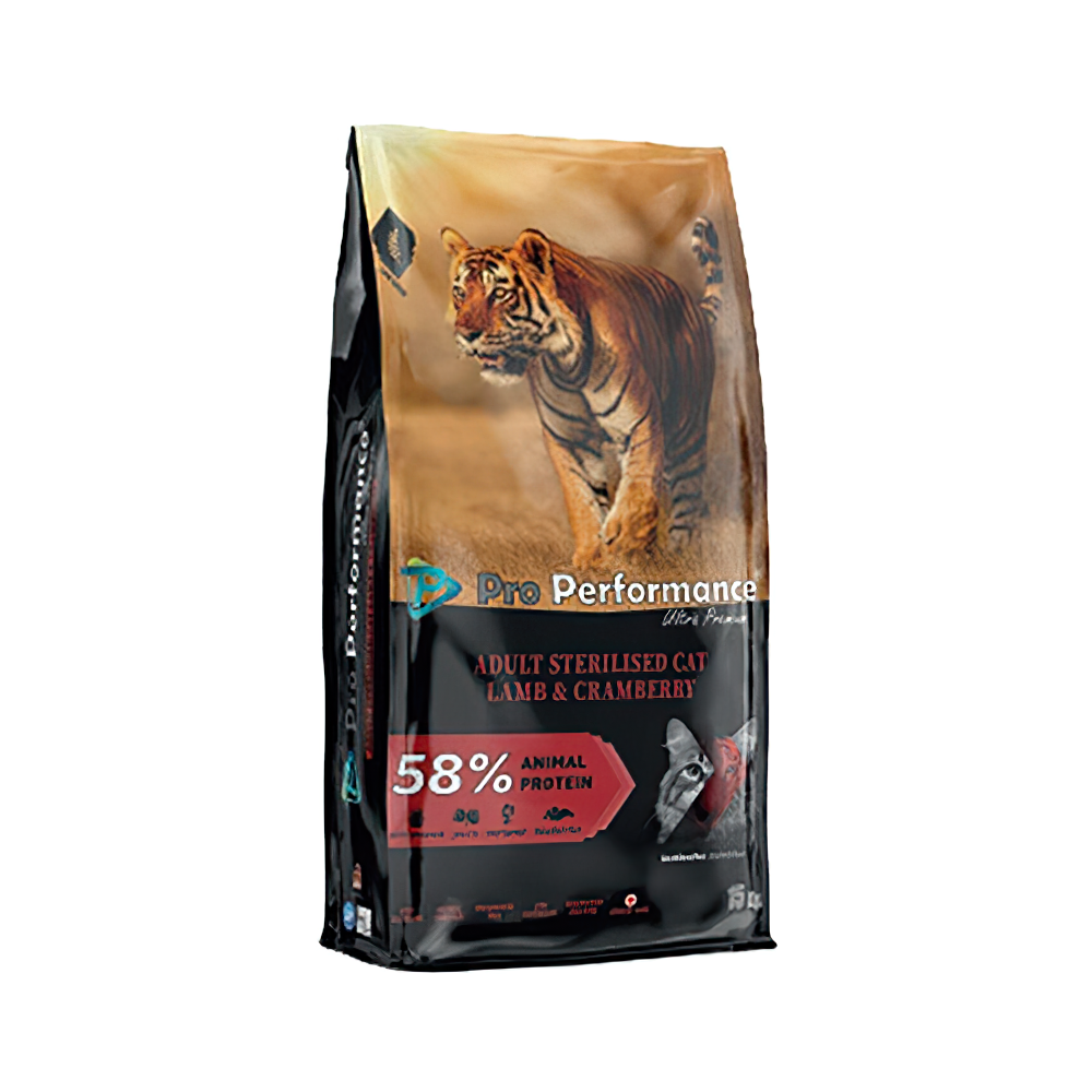 Pro Performance Kuzu Etli, Somonlu & Kızılcıklı Kısırlaştırılmış Kedi Maması (15 kg)