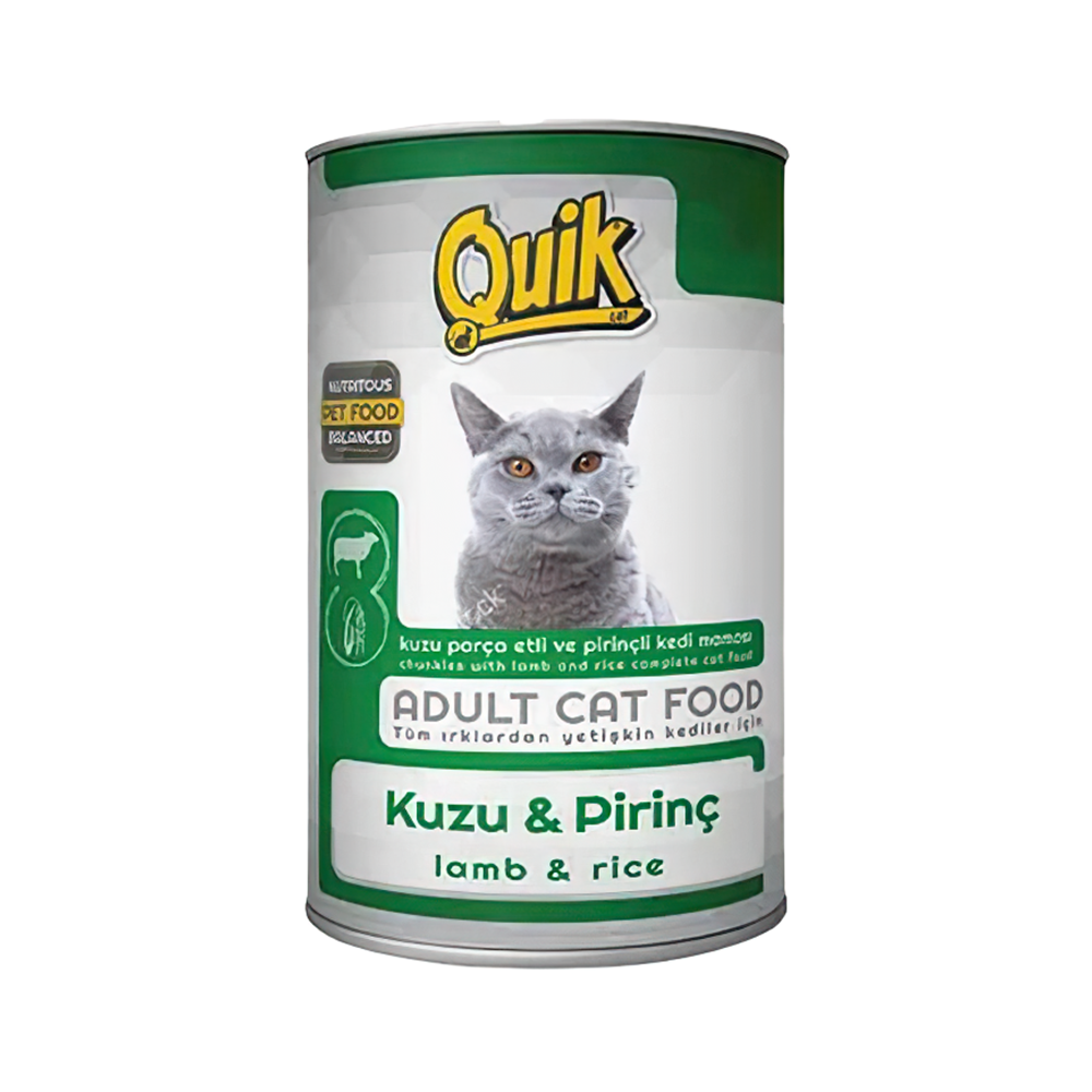 QUİK KUZU ETLİ VE PİRİNÇ KÖPEK KONSERVESİ 415 GR