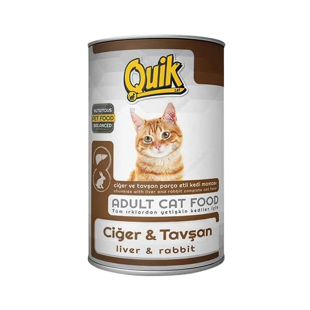 QUİK CİĞER-TAVŞANLI KEDİ KONSERVESİ 415 GR
