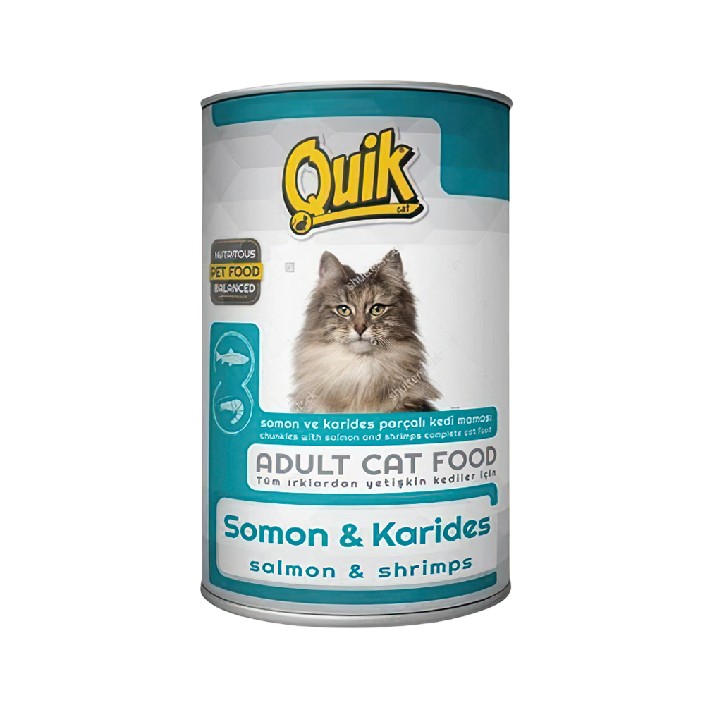 QUİK SOMON-KARİDESLİ KEDİ KONSERVESİ 415 GR