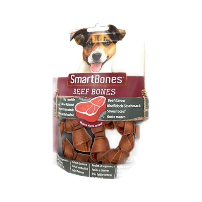 SMARTBONES SIĞIR ETLİ KÜÇÜK IRK KÖPEK ÖDÜL MAMASI 128GR (8 Lİ)