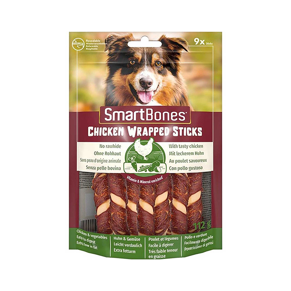 SMARTBONES CHİCKEN WRAPPED STİCKS KÖPEK ÖDÜL KEMİĞİ 112 GR