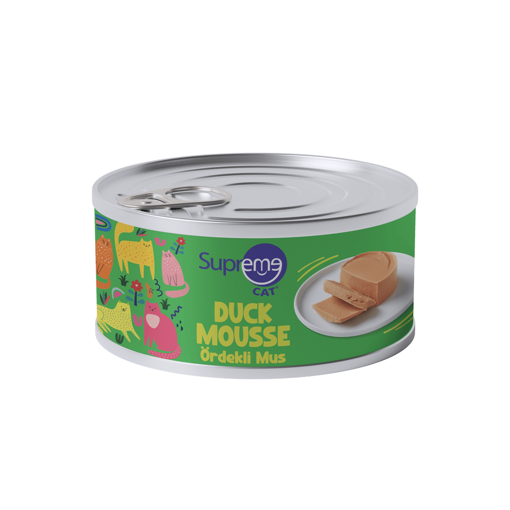 Supreme Cat Ördek Etli Mus Konserve Mama (85 g)