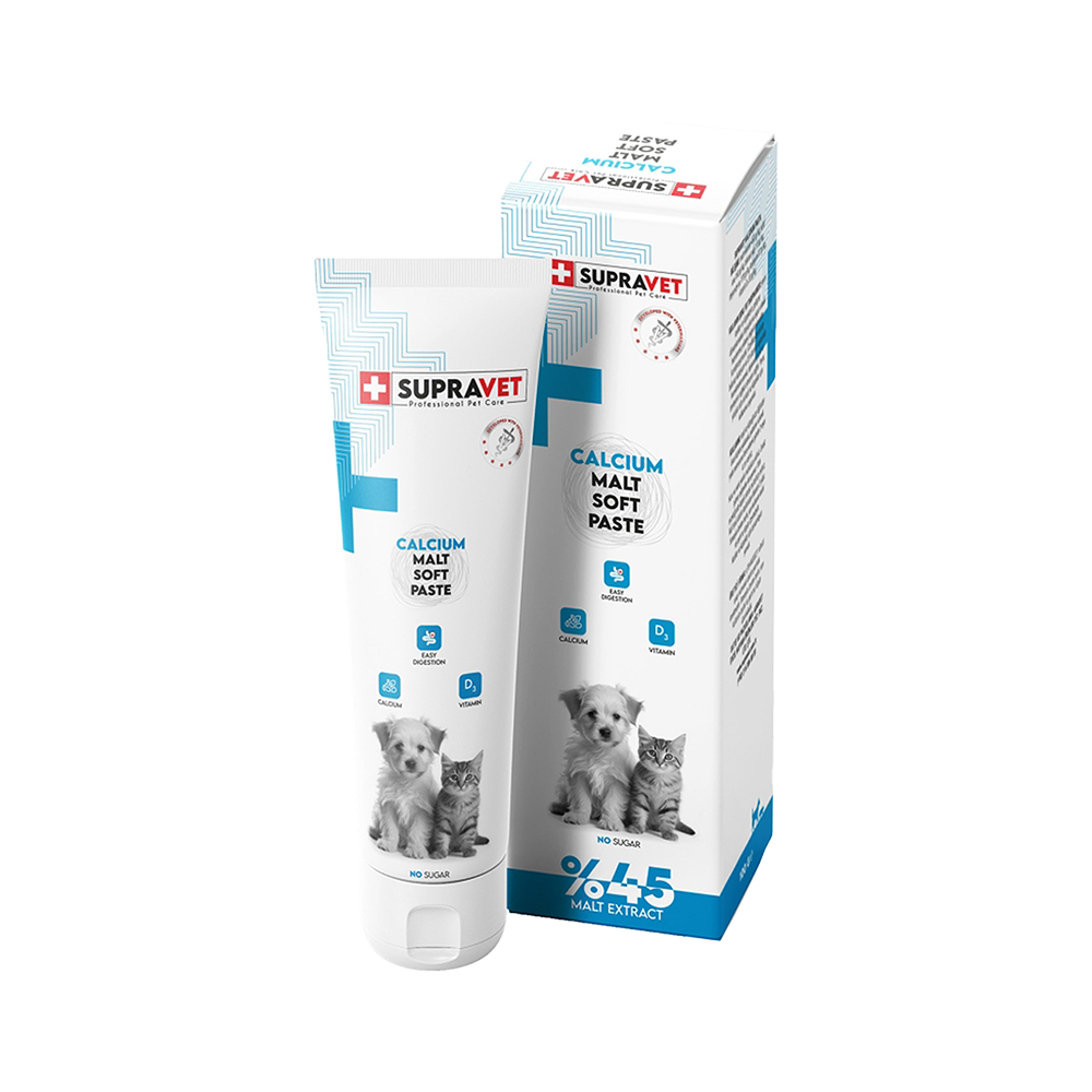 Supravet Kalsiyum Kedi ve Köpekler İçin Macun (100 g)