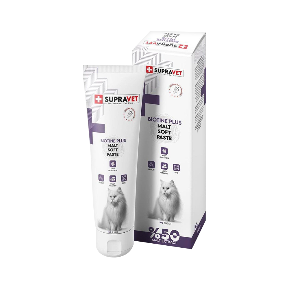 Supravet Biotine Plus Soft Kediler İçin Tüy Sağlığı Macunu (100 g)