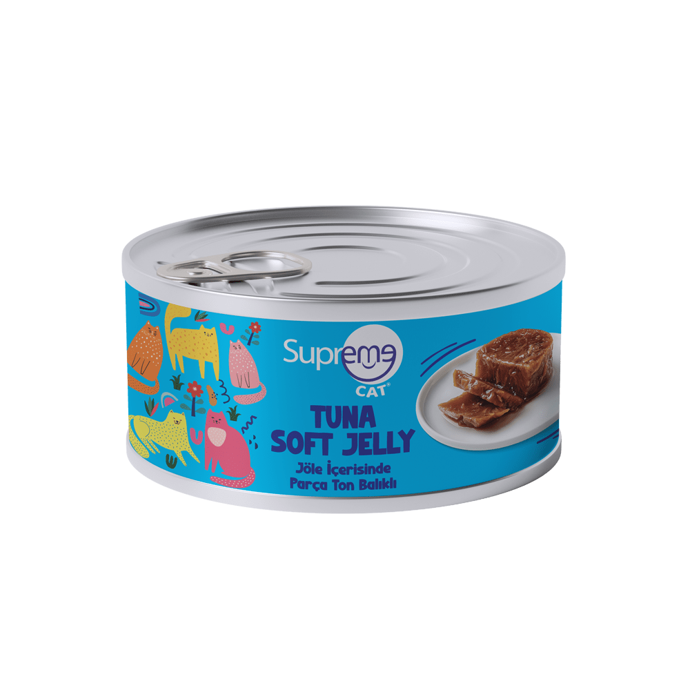 Supreme Cat Jöle İçerisinde Parça Ton Balıklı Kedi Konservesi (85 g)
