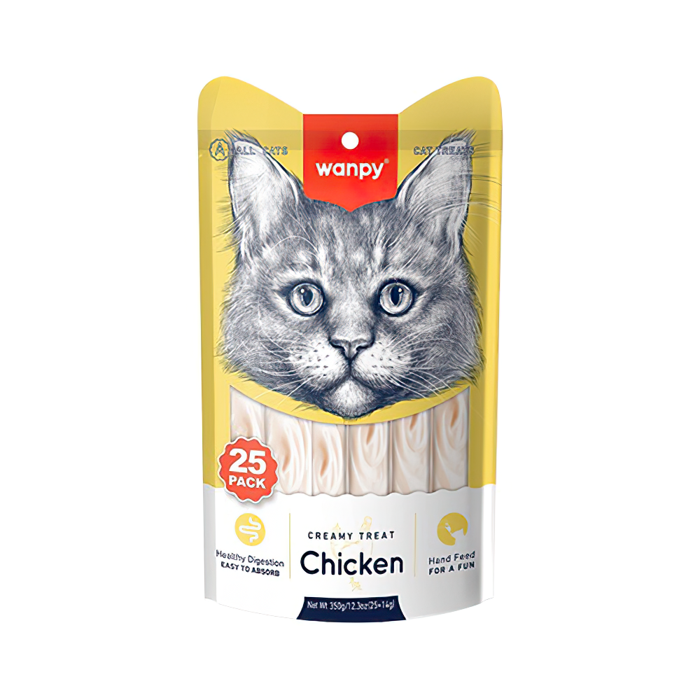 WANPY TAVUK 25-14 GR KREMA KEDİ ÖDÜLÜ
