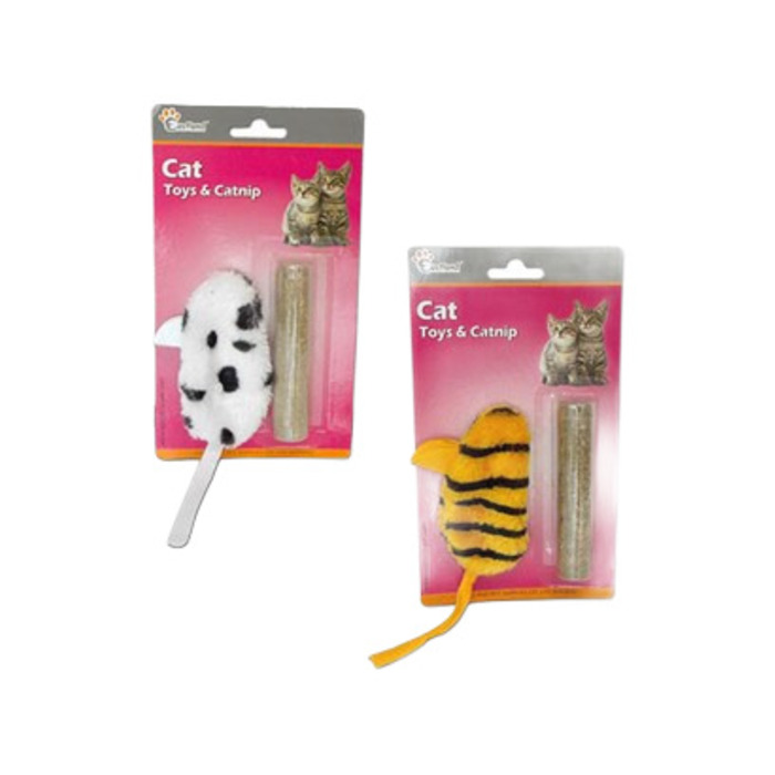 Eastland Kedi Otlu Peluş Fare Kedi Oyuncağı (10 cm)