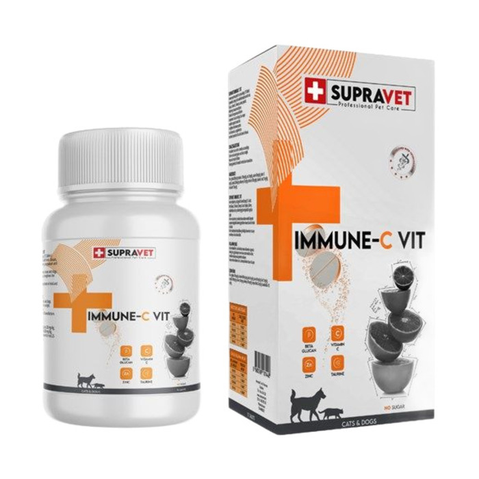 Supravet Immune Kedi ve Köpek İçin Bağışıklık Sistemi Güçlendirici Tablet (75'li)