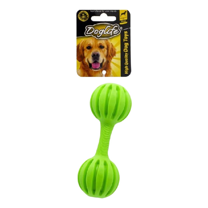 DOGLIFE KÖPEKLER IÇIN KAUÇUK DUMBELL ZILLI OYUNCAK