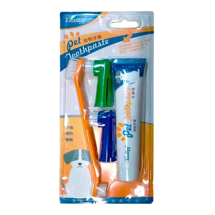 Yingte Köpek Diş Macunu ve Diş Fırçası Seti